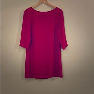 Leith Women's Boat Neck 3/4 Sleeve Shift Dress